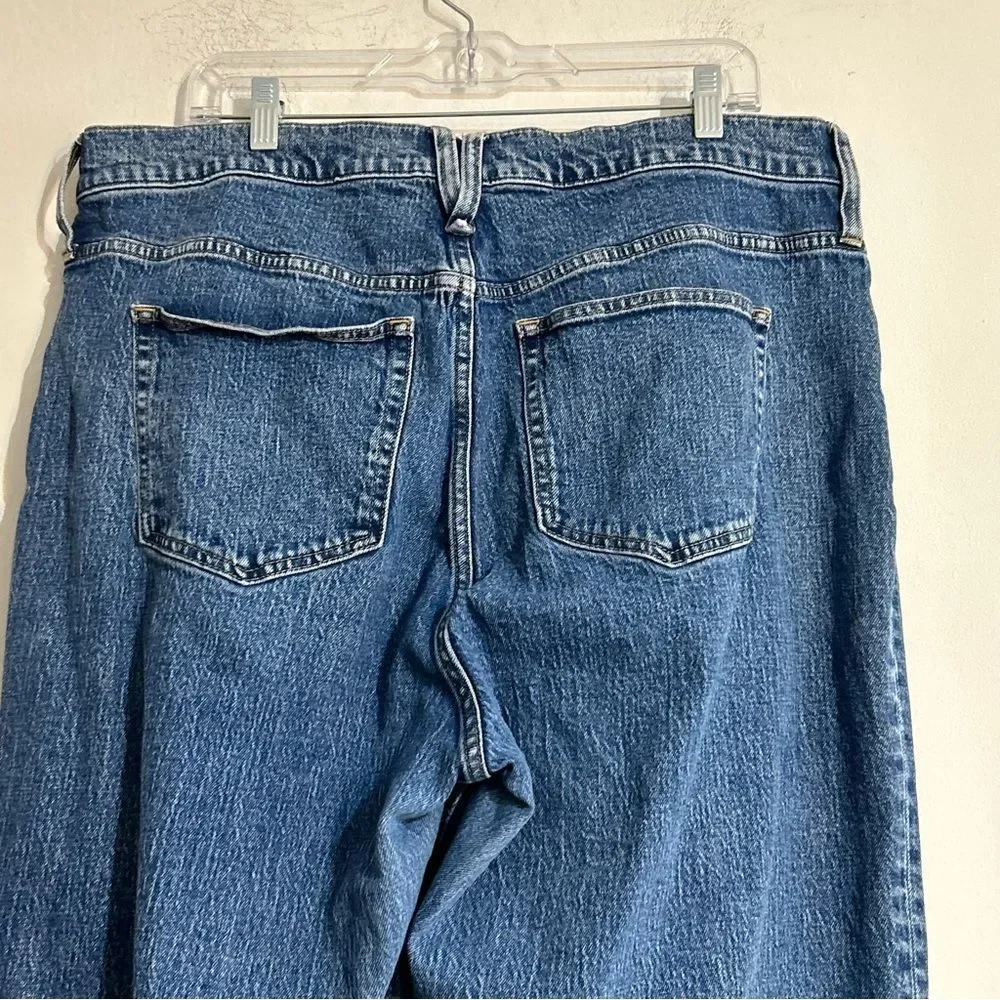 J. Crew Slim Wide Leg Jeans in Beach Way Wash Size 34